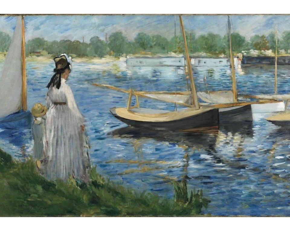 ΠΙΝΑΚΑΣ ΣΕ ΚΑΜΒΑ Édouard Manet - Οι Όχθες του Σηκουάνα στο Αρζεντέιγ