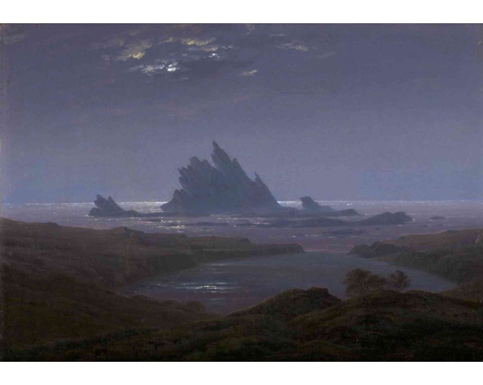 ΠΙΝΑΚΑΣ ΣΕ ΚΑΜΒΑ Caspar David Friedrich - Ύφαλος στην Ακρογιαλιά