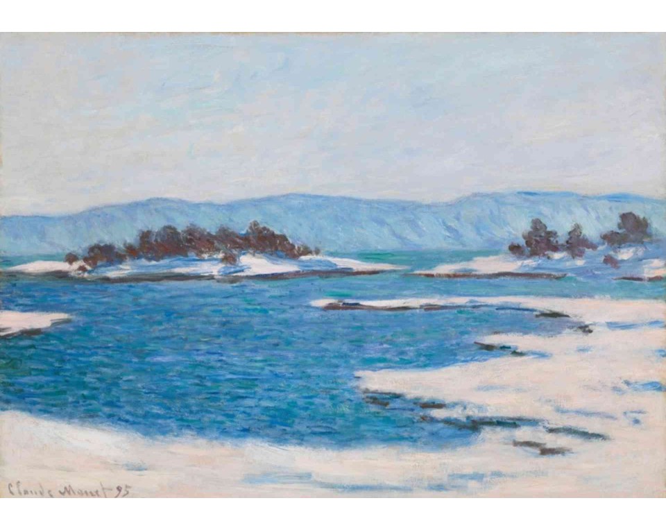 ΠΙΝΑΚΑΣ ΣΕ ΚΑΜΒΑ Claude Monet - Στις Όχθες του Φιόρδ στην Κριστιάνια