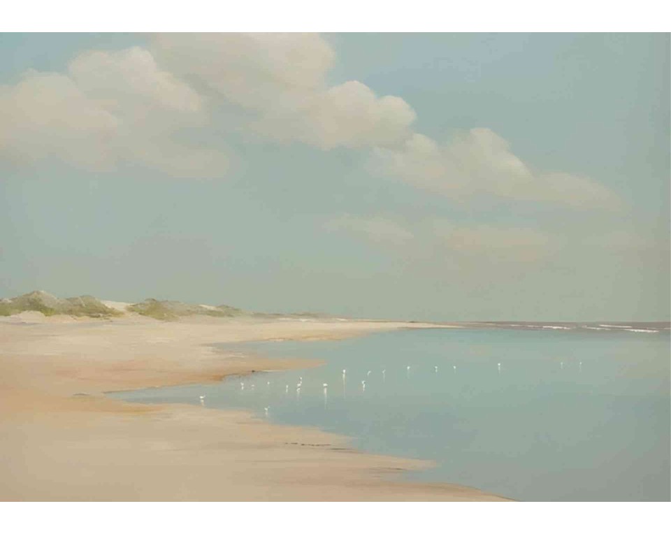 ΠΙΝΑΚΑΣ ΣΕ ΚΑΜΒΑ Θαλασσογραφία με Βάρκες