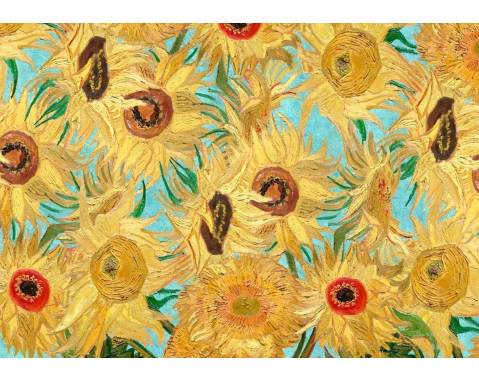ΠΙΝΑΚΑΣ ΣΕ ΚΑΜΒΑ Vincent van Gogh - Ηλιοτρόπια