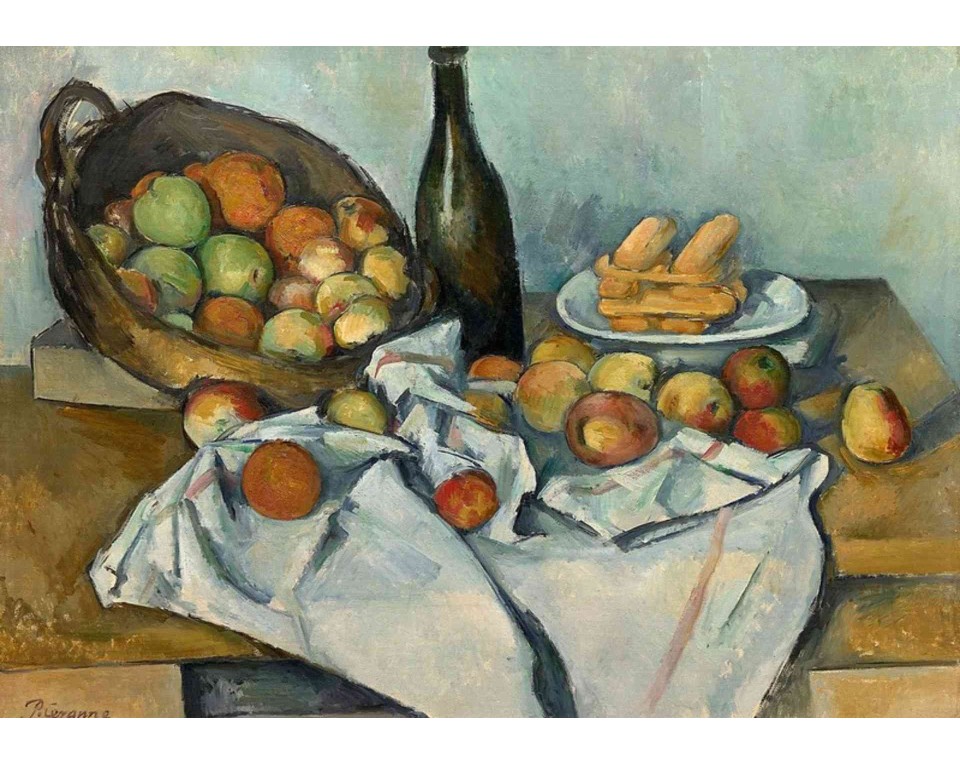 ΠΙΝΑΚΑΣ ΣΕ ΚΑΜΒΑ Paul Cézanne - Το Καλάθι με τα Μήλα