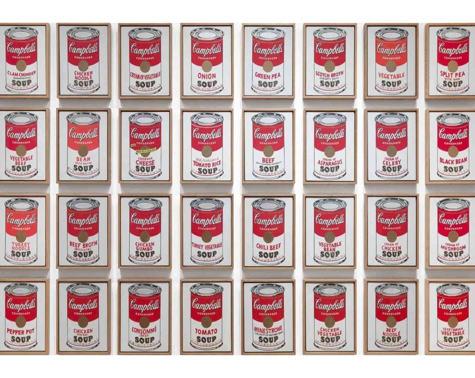 ΠΙΝΑΚΑΣ ΣΕ ΚΑΜΒΑ Andy Warhol - Κονσέρβες Σούπας Campbell