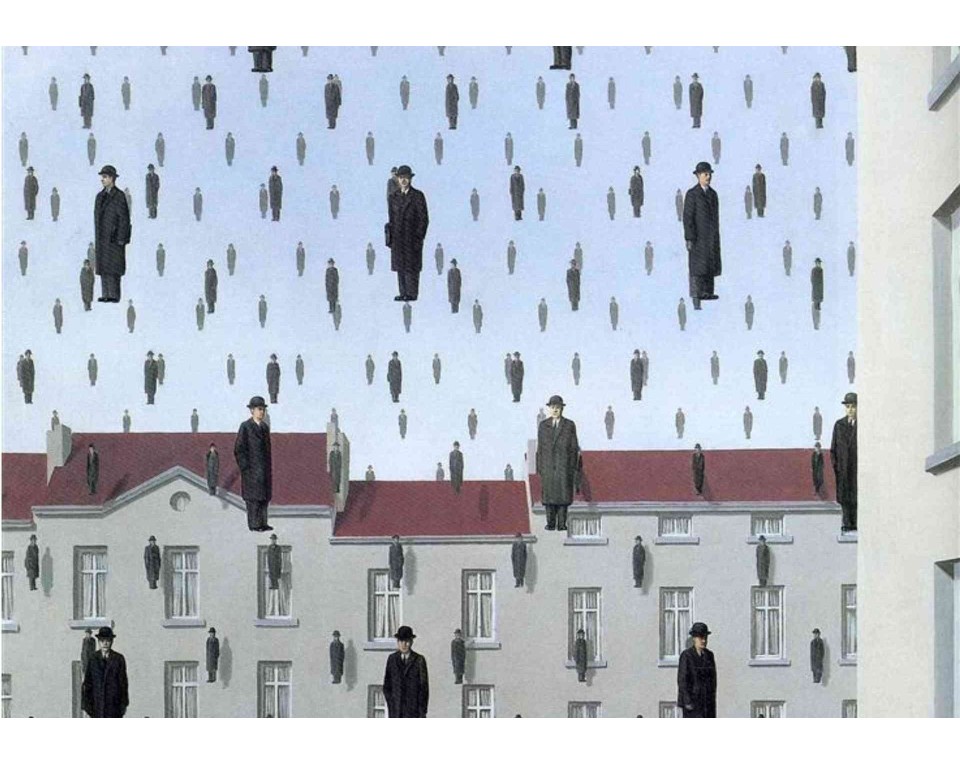ΠΙΝΑΚΑΣ ΣΕ ΚΑΜΒΑ René Magritte - Γκολκόντα