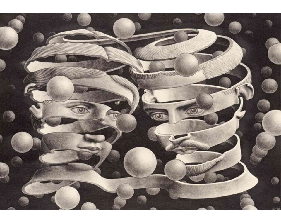 ΠΙΝΑΚΑΣ ΣΕ ΚΑΜΒΑ M. C. Escher - Δεσμός Ένωσης
