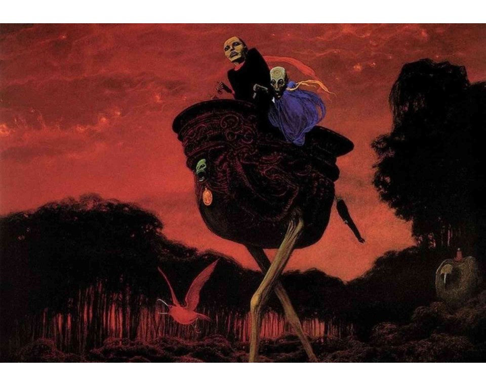 ΠΙΝΑΚΑΣ ΣΕ ΚΑΜΒΑ Zdzisław Beksiński - Χωρίς Τίτλο