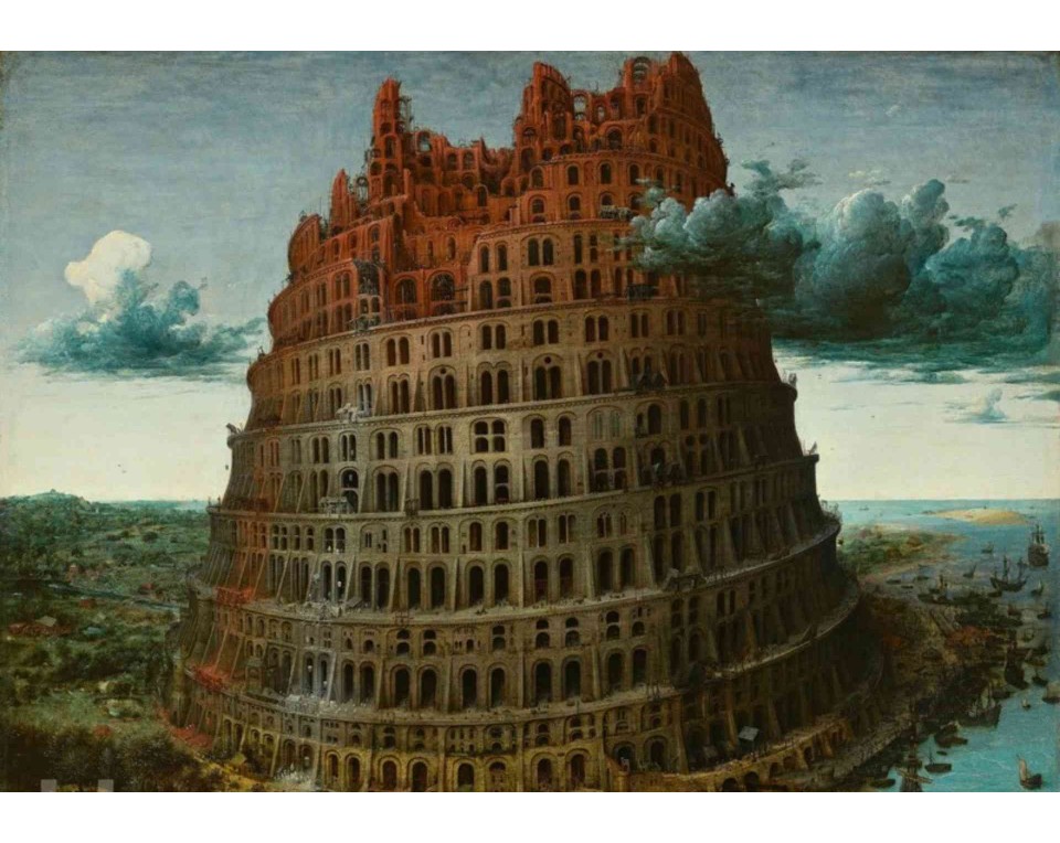ΠΙΝΑΚΑΣ ΣΕ ΚΑΜΒΑ Pieter Bruegel the Elder - Ο Πύργος της Βαβέλ