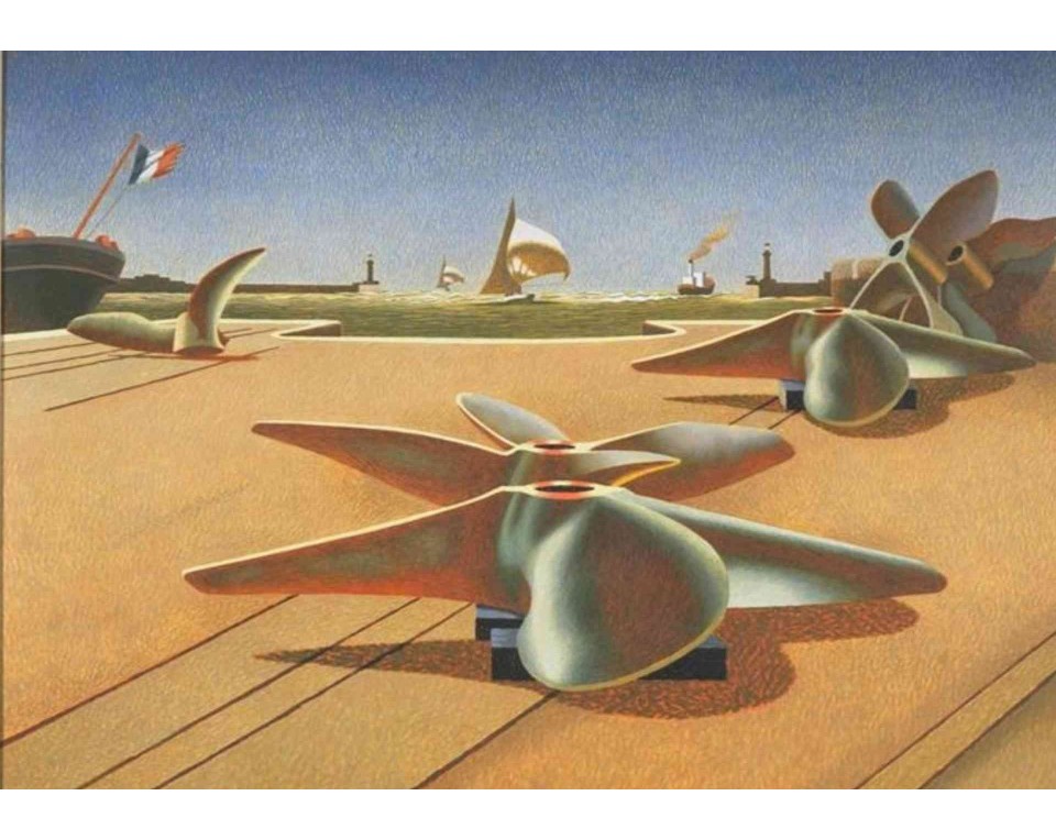 ΠΙΝΑΚΑΣ ΣΕ ΚΑΜΒΑ Edward Wadsworth - Bronze Ballet
