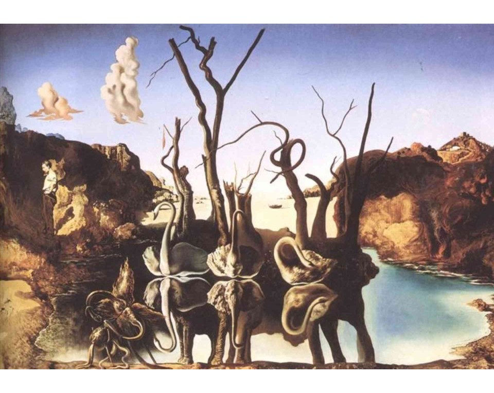 ΠΙΝΑΚΑΣ ΣΕ ΚΑΜΒΑ Salvador Dalí - Κύκνοι που Αντικατοπτρίζουν Ελέφαντες