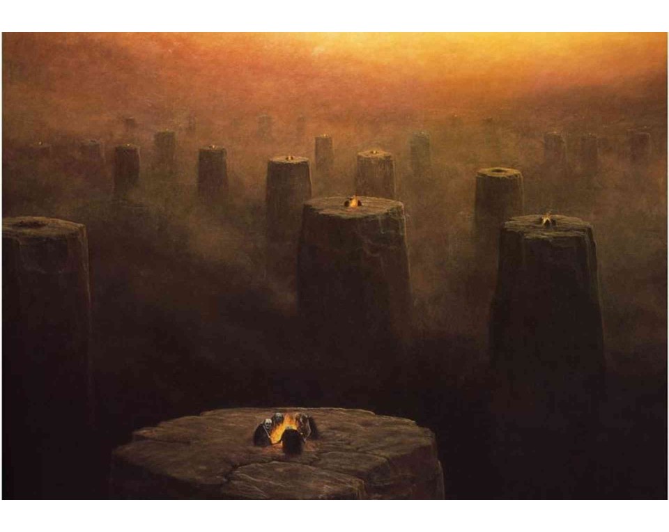 ΠΙΝΑΚΑΣ ΣΕ ΚΑΜΒΑ Zdzisław Beksiński - Χωρίς Τίτλο