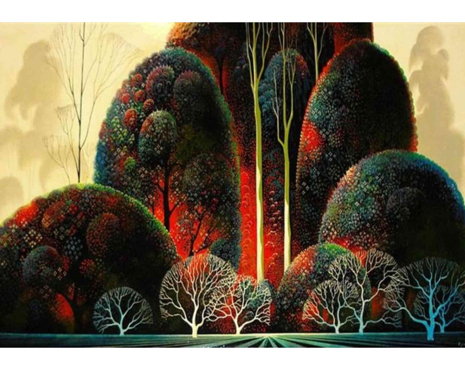ΠΙΝΑΚΑΣ ΣΕ ΚΑΜΒΑ Eyvind Earle - California Orchid