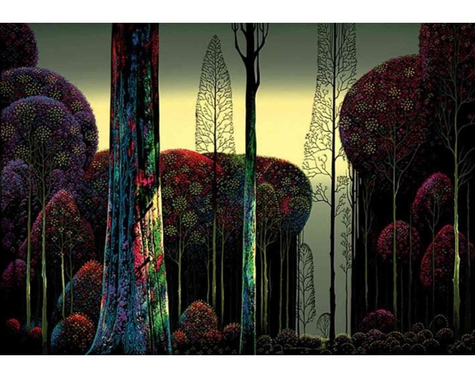 ΠΙΝΑΚΑΣ ΣΕ ΚΑΜΒΑ Eyvind Earle - Gothic Forest