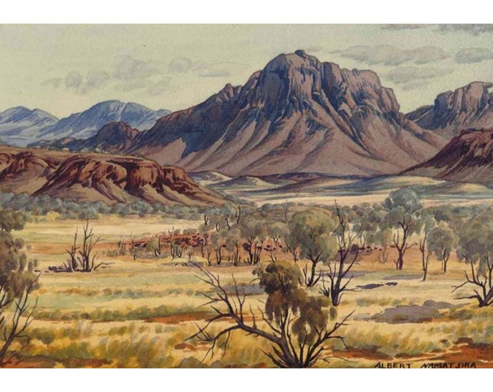 ΠΙΝΑΚΑΣ ΣΕ ΚΑΜΒΑ Albert Namatjira - Mount Sonder, MacDonnell Ranges