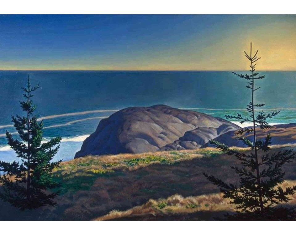 ΠΙΝΑΚΑΣ ΣΕ ΚΑΜΒΑ Rockwell Kent - Νεαρές Ελάτες, Ακτή του Μέιν