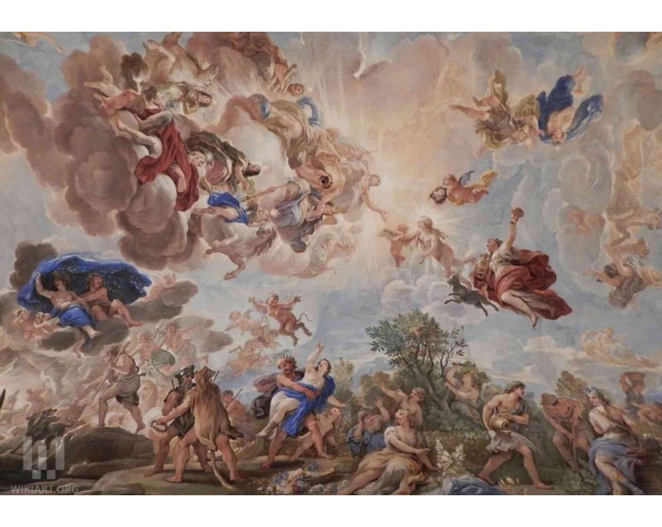 ΠΙΝΑΚΑΣ ΣΕ ΚΑΜΒΑ Luca Giordano - Η Αποθέωση της Δυναστείας των Μεδίκων