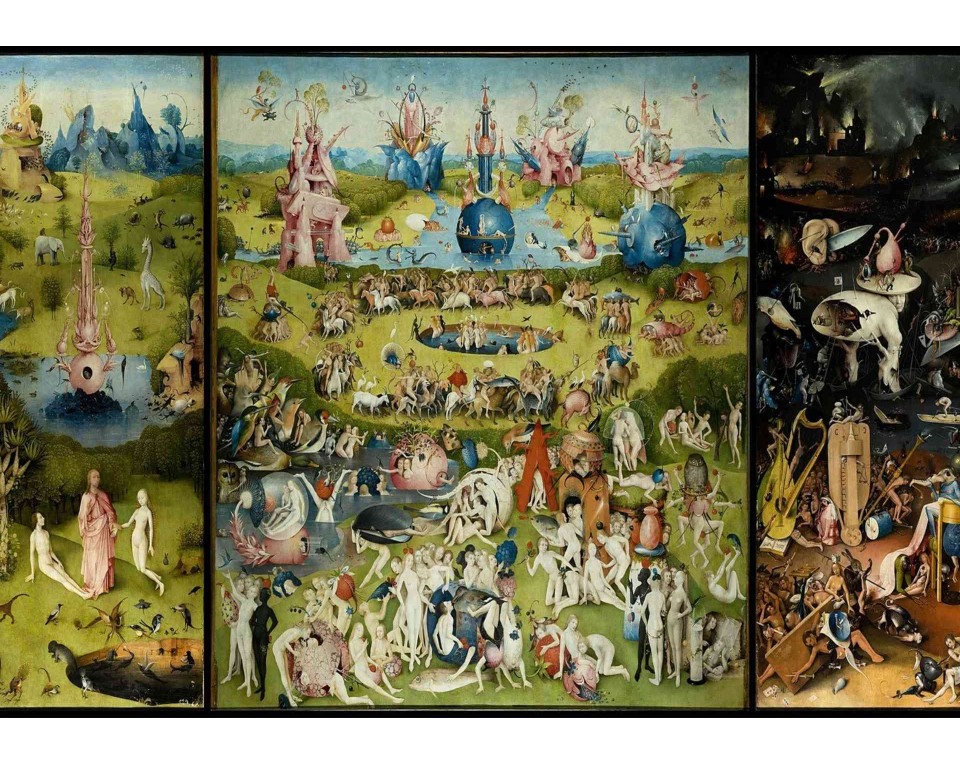 ΠΙΝΑΚΑΣ ΣΕ ΚΑΜΒΑ Hieronymus Bosch - Ο Κήπος των Επίγειων Απολαύσεων