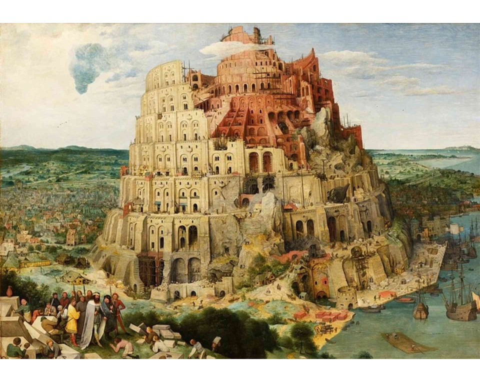 ΠΙΝΑΚΑΣ ΣΕ ΚΑΜΒΑ Pieter Bruegel the Elder - Ο Πύργος της Βαβέλ