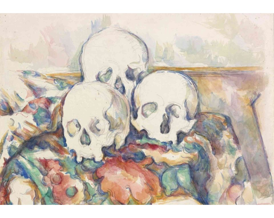 ΠΙΝΑΚΑΣ ΣΕ ΚΑΜΒΑ Paul Cézanne - Τα Τρία Κρανία