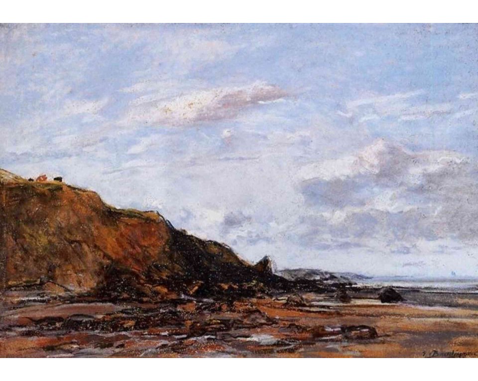ΠΙΝΑΚΑΣ ΣΕ ΚΑΜΒΑ Eugène Boudin - Η Θάλασσα στο Ντουαρνενέ