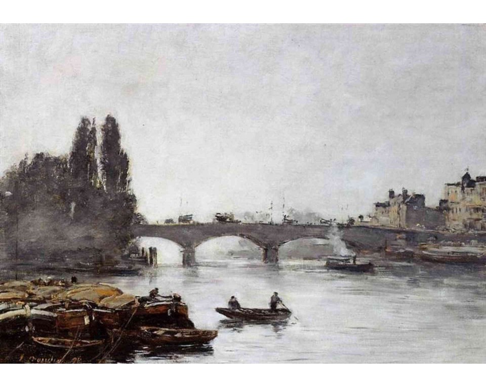 ΠΙΝΑΚΑΣ ΣΕ ΚΑΜΒΑ Eugène Boudin - Le Havre, Heavy Winds off Frascati