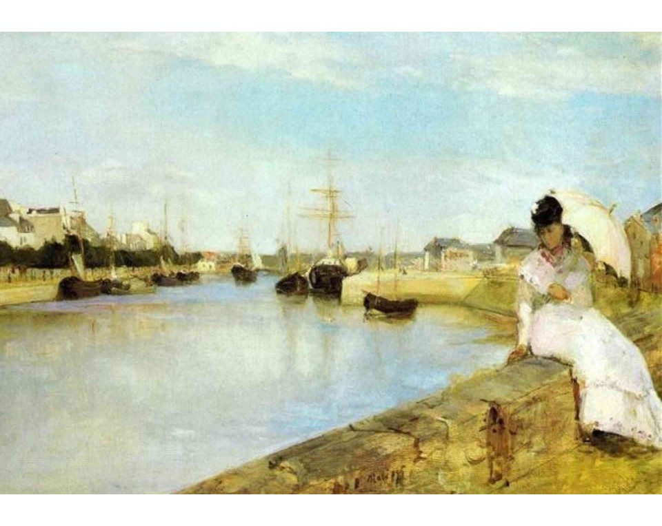 ΠΙΝΑΚΑΣ ΣΕ ΚΑΜΒΑ Berthe Morisot - Το Λιμάνι του Λοριάν