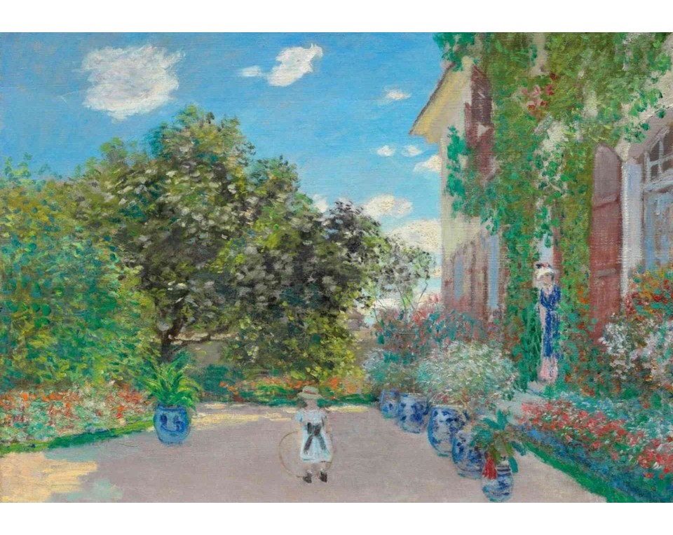ΠΙΝΑΚΑΣ ΣΕ ΚΑΜΒΑ Claude Monet - Το Σπίτι του Καλλιτέχνη στο Αρζαντέιγ
