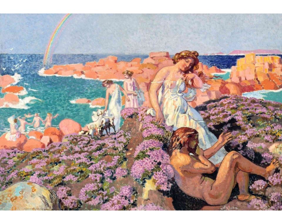 ΠΙΝΑΚΑΣ ΣΕ ΚΑΜΒΑ Maurice Denis - Ο Οδυσσέας με την Καλυψώ