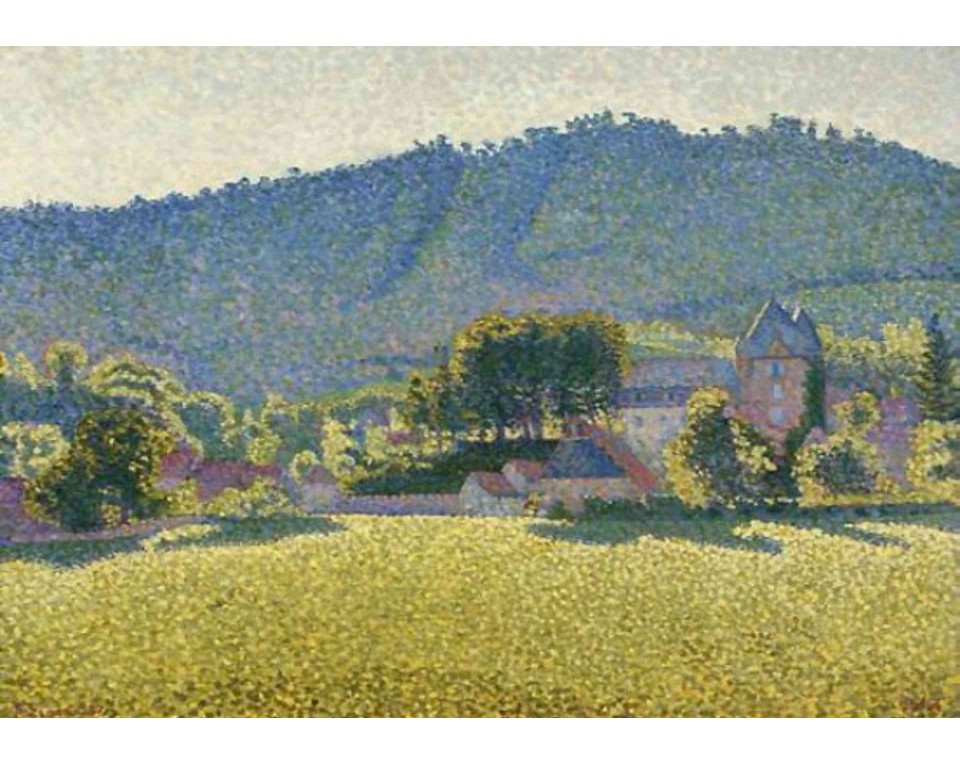 ΠΙΝΑΚΑΣ ΣΕ ΚΑΜΒΑ Paul Signac - Comblat-le-Château. Η Κοιλάδα
