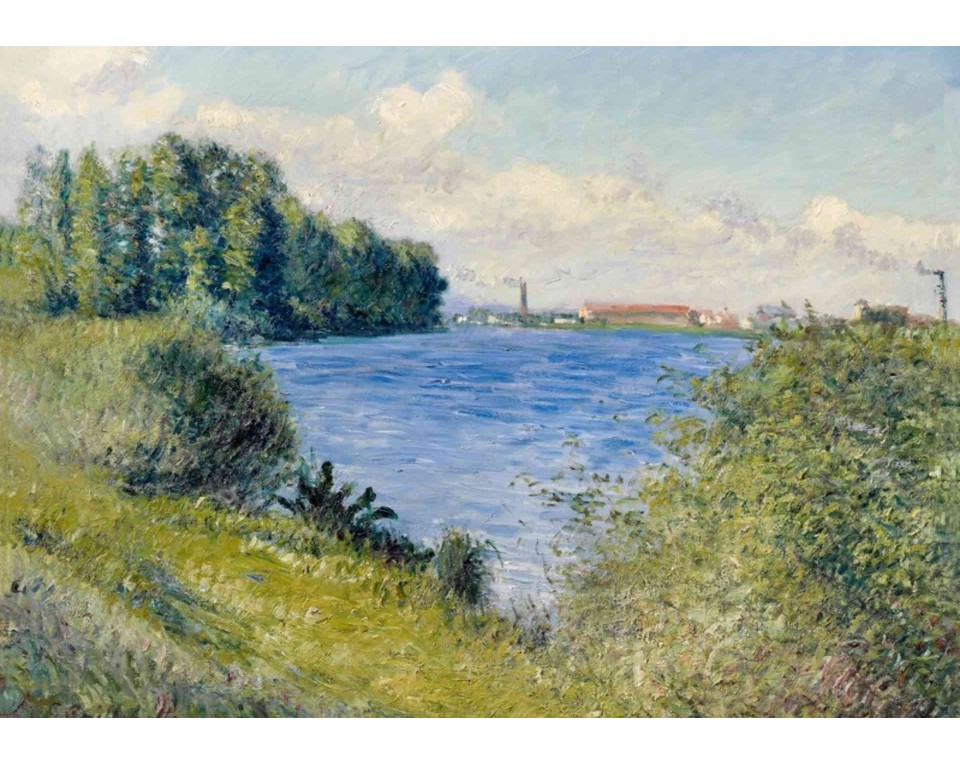 ΠΙΝΑΚΑΣ ΣΕ ΚΑΜΒΑ Gustave Caillebotte - Ο Σηκουάνας στο Αρζαντέιγ
