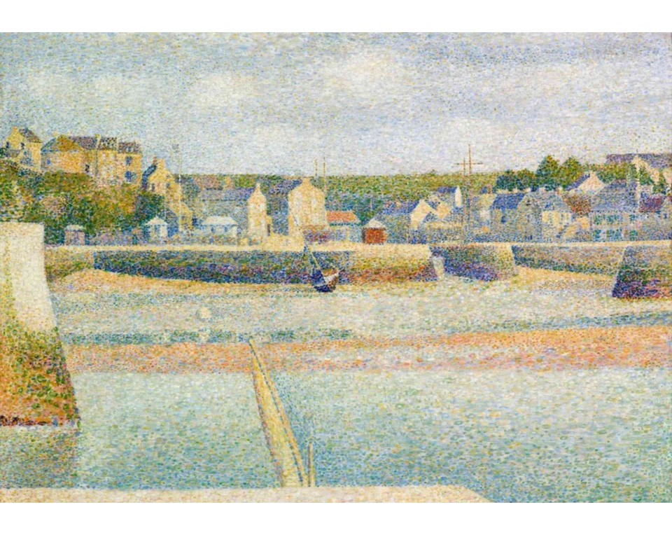 ΠΙΝΑΚΑΣ ΣΕ ΚΑΜΒΑ Georges Seurat - Port-en-Bessin: Το Εξωτερικό Λιμάνι