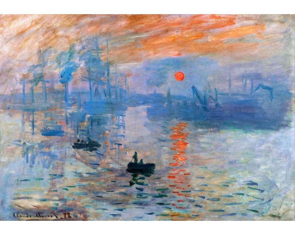 ΠΙΝΑΚΑΣ ΣΕ ΚΑΜΒΑ Claude Monet - Εντύπωση, Ανατολή