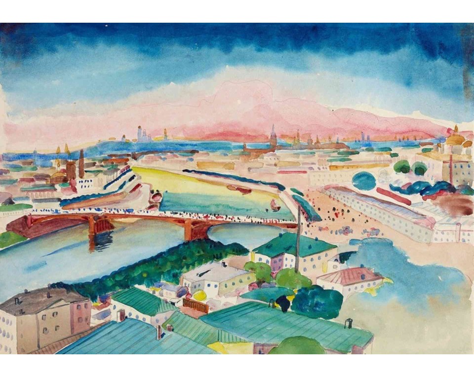 ΠΙΝΑΚΑΣ ΣΕ ΚΑΜΒΑ Wassily Kandinsky - Θέα της Μόσχας