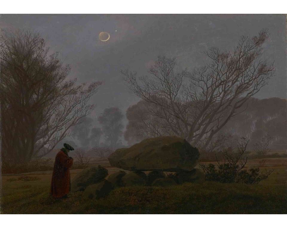 ΠΙΝΑΚΑΣ ΣΕ ΚΑΜΒΑ Caspar David Friedrich - Βόλτα το Σούρουπο