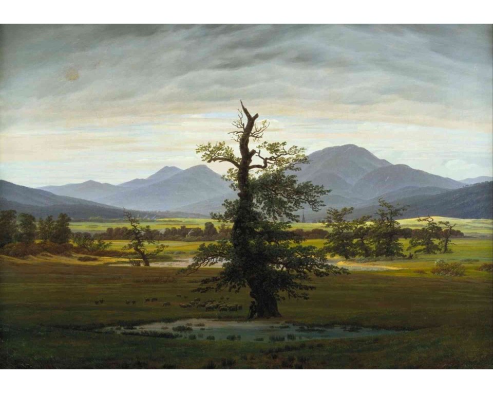 ΠΙΝΑΚΑΣ ΣΕ ΚΑΜΒΑ Caspar David Friedrich - Το Μοναχικό Δέντρο