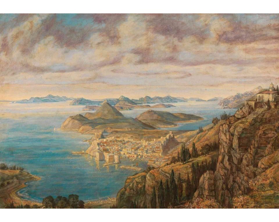 ΠΙΝΑΚΑΣ ΣΕ ΚΑΜΒΑ Michael Zeno Diemer - Άποψη του Ντουμπρόβνικ