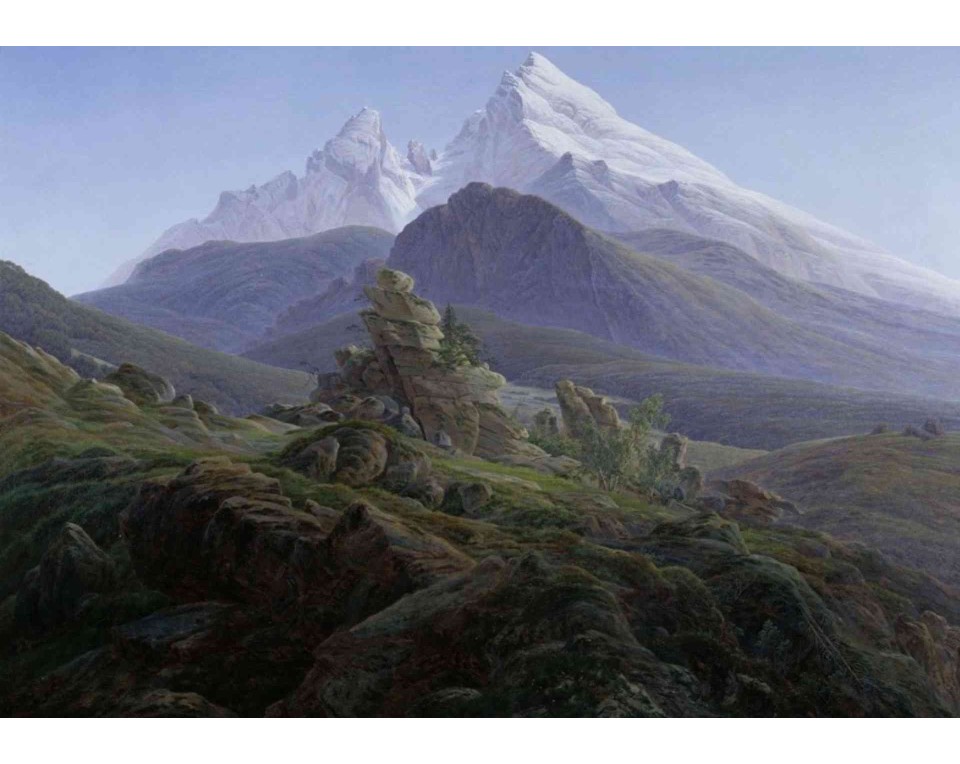 ΠΙΝΑΚΑΣ ΣΕ ΚΑΜΒΑ Caspar David Friedrich - Το Βάτσμαν