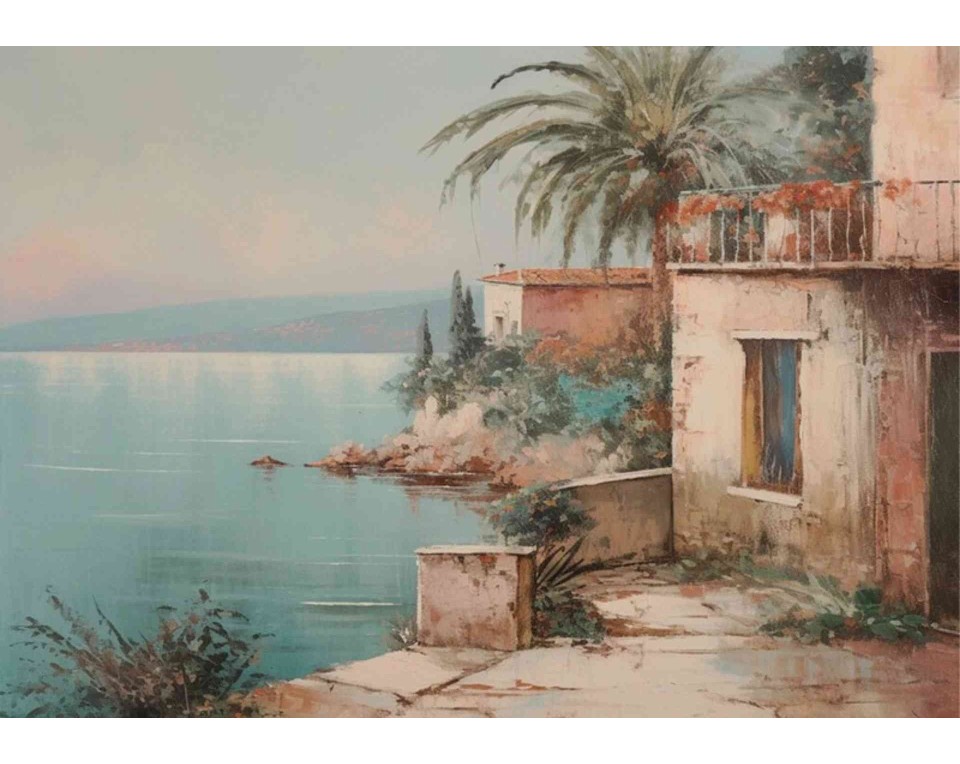 ΠΙΝΑΚΑΣ ΣΕ ΚΑΜΒΑ John Singer Sargent - Βεράντα στη Θάλασσα
