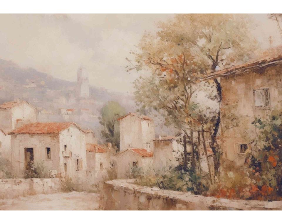 ΠΙΝΑΚΑΣ ΣΕ ΚΑΜΒΑ John Singer Sargent - Μεσογειακό Σοκάκι