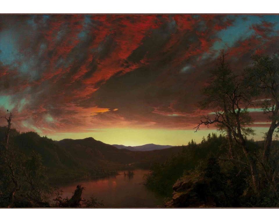 ΠΙΝΑΚΑΣ ΣΕ ΚΑΜΒΑ Frederic Edwin Church - Λυκόφως στην Έρημο