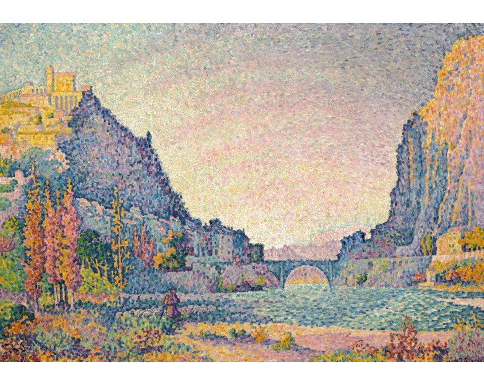 ΠΙΝΑΚΑΣ ΣΕ ΚΑΜΒΑ Paul Signac - Sisteron