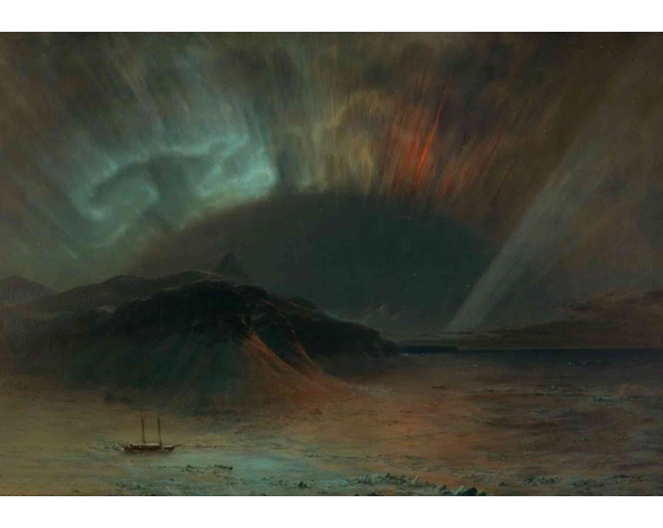 ΠΙΝΑΚΑΣ ΣΕ ΚΑΜΒΑ Frederic Edwin Church - Βόρειο Σέλας