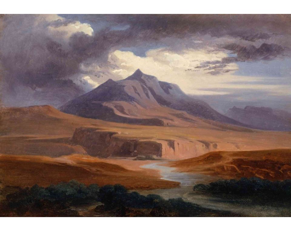 ΠΙΝΑΚΑΣ ΣΕ ΚΑΜΒΑ Johann Jakob Frey - Βουνά στη Ρωμαϊκή Καμπάνια