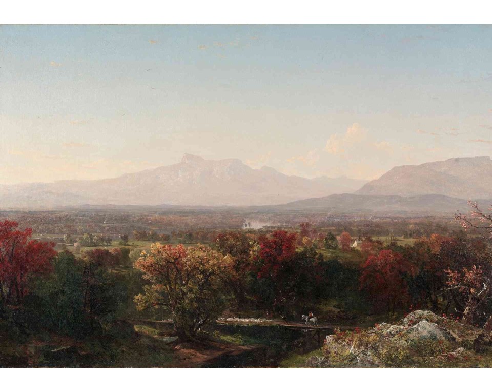ΠΙΝΑΚΑΣ ΣΕ ΚΑΜΒΑ John Frederick Kensett - Μια Οκτωβριανή Ημέρα στα Λευκά Όρη