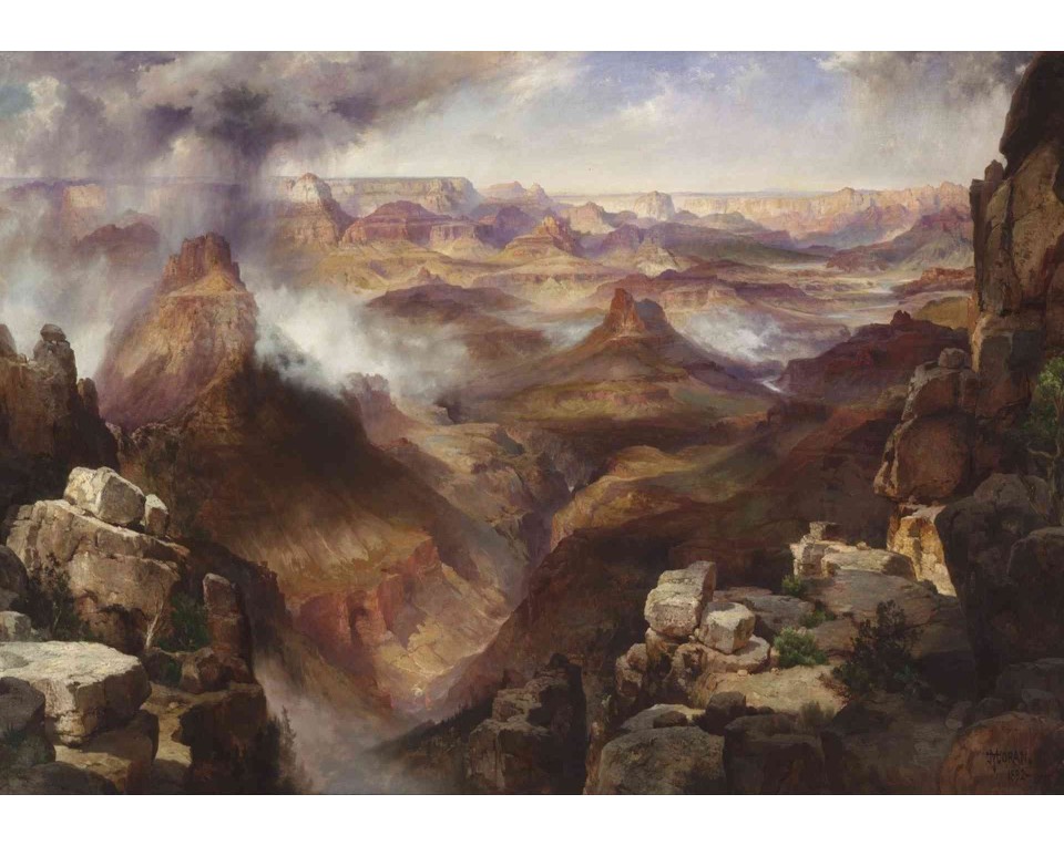 ΠΙΝΑΚΑΣ ΣΕ ΚΑΜΒΑ Thomas Moran - Γκραν Κάνυον του Ποταμού Κολοράντο