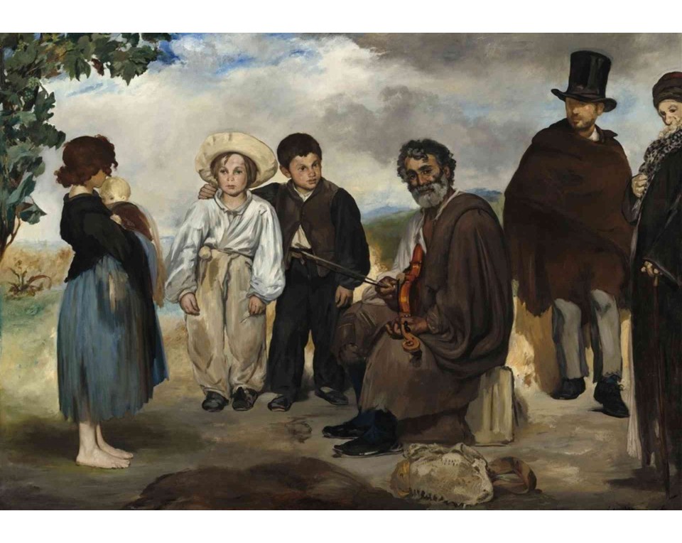 ΠΙΝΑΚΑΣ ΣΕ ΚΑΜΒΑ Édouard Manet - Ο Γηραιός Μουσικός