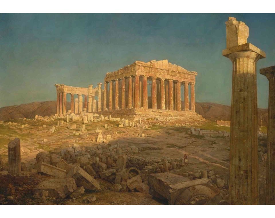 ΠΙΝΑΚΑΣ ΣΕ ΚΑΜΒΑ Frederic Edwin Church - Ο Παρθενώνας