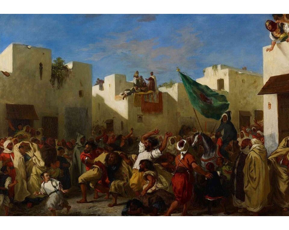 ΠΙΝΑΚΑΣ ΣΕ ΚΑΜΒΑ Eugène Delacroix - Οι Θρησκευτικοί Φανατικοί της Ταγγέρης