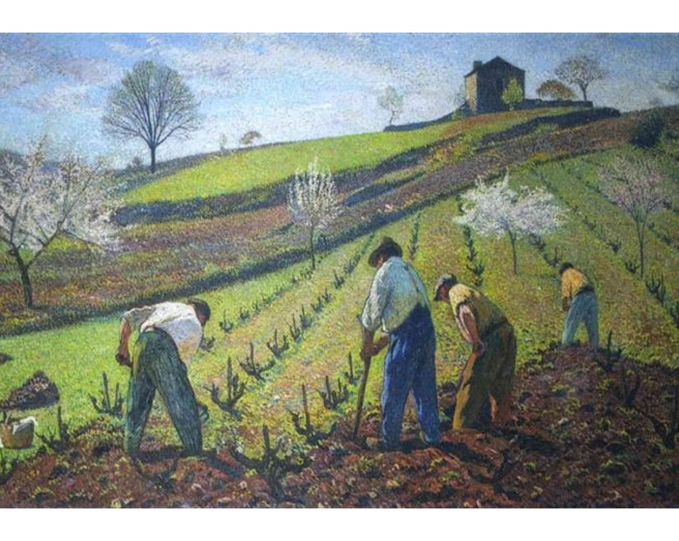 ΠΙΝΑΚΑΣ ΣΕ ΚΑΜΒΑ Henri Martin - Η Καλλιέργεια των Αμπελιών