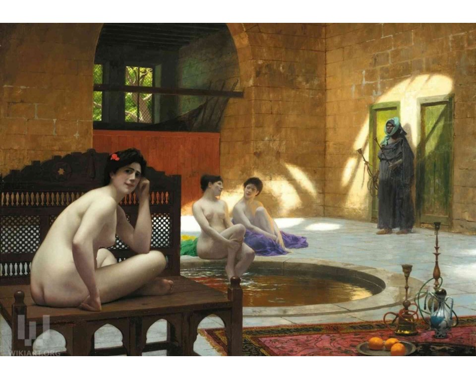 ΠΙΝΑΚΑΣ ΣΕ ΚΑΜΒΑ Jean-Léon Gérôme - Γυναίκες στο Λουτρό
