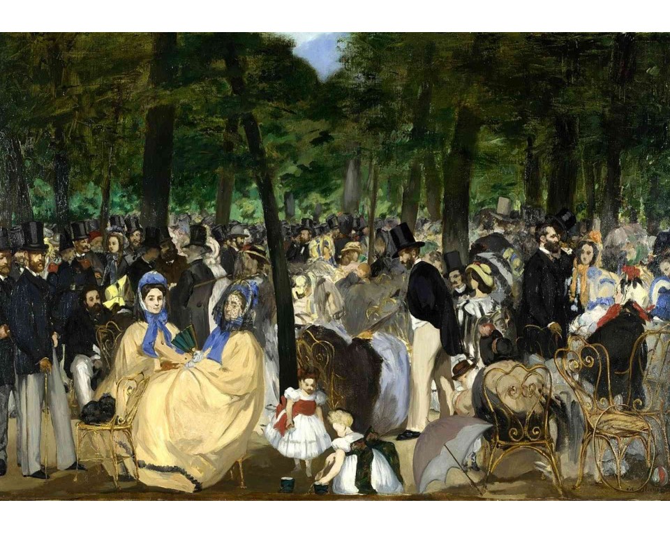 ΠΙΝΑΚΑΣ ΣΕ ΚΑΜΒΑ Édouard Manet - Μουσική στους Κήπους του Κεραμεικού